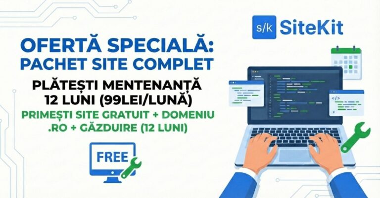 SiteKit.ro Oferta Website Gratuit